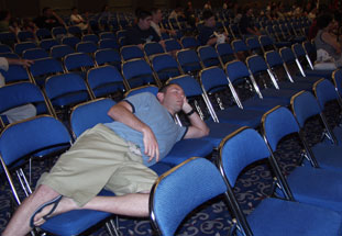 McClain hard at work as usual...