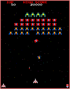 You're outnumbered in galaga... and real life.