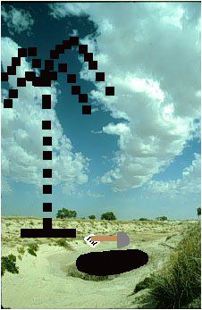 Hole, shovel, and letter appear courtesy of Atari