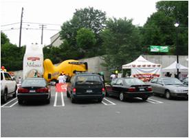 Egad! It's... it's... the Pepperidge Farm Goldfish encampment!!