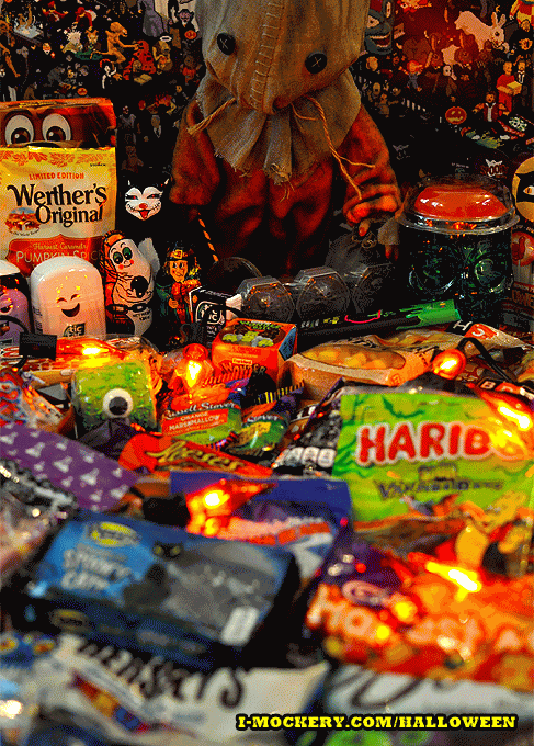 Trick 'r Treat Sam wants me to eat his Halloween candy.