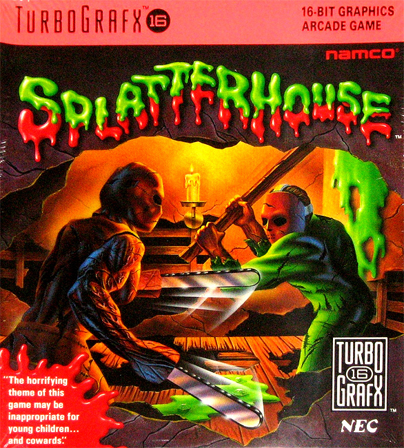 Splatterhouse TurboGrafx-16 box art