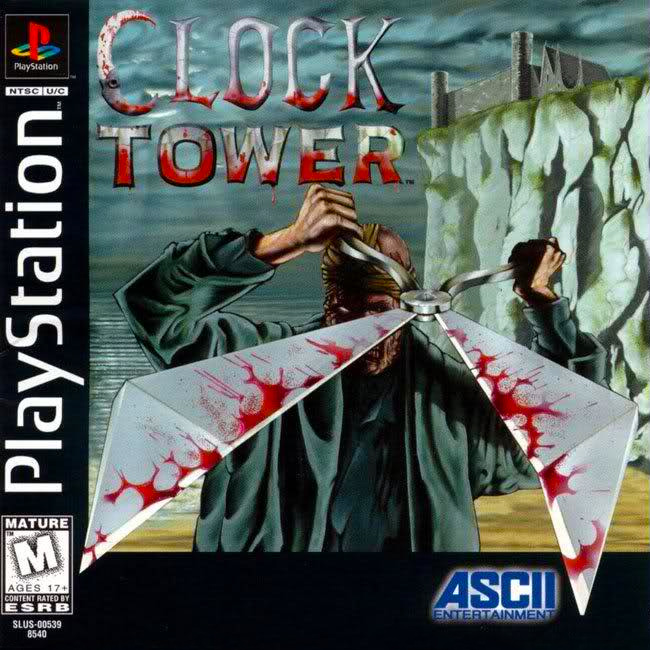 Clock Tower Playstation PS1 box art
