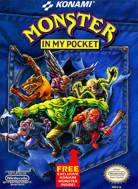 Monster In My Pocket NES box art