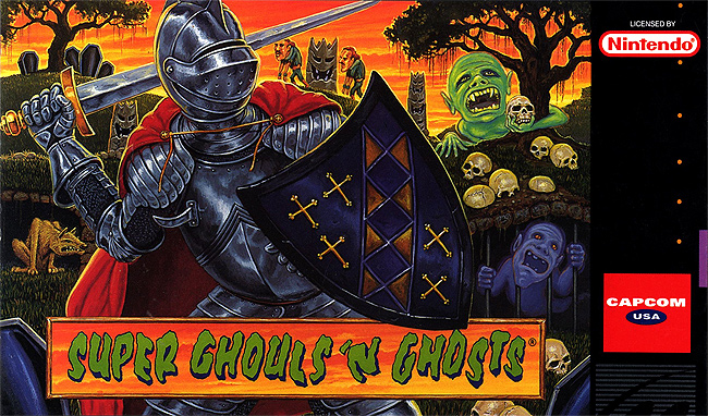 Super Ghouls 'n Ghosts SNES box art