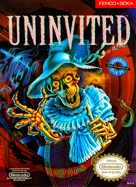 Uninvited NES box art
