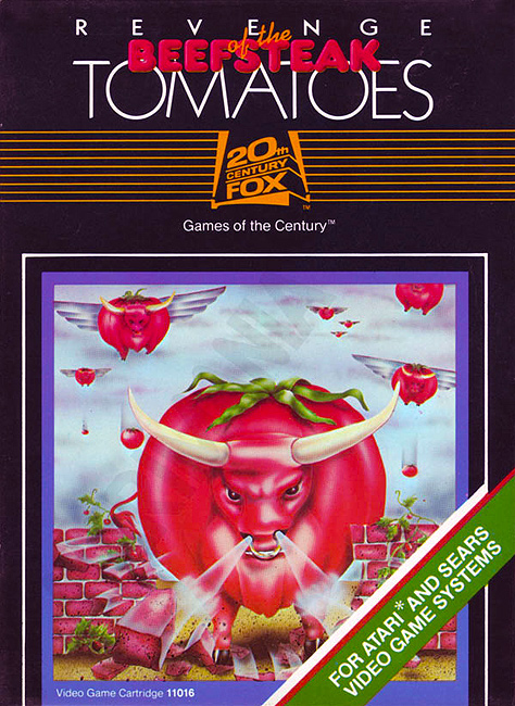 Revenge of the Beefsteak Tomatoes Atari 2600 box art