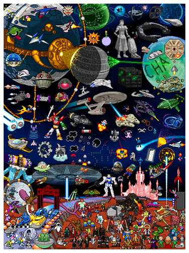 Click here to order our newext "Pixels in Space" pixel poster!