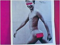 Gay man on purple background. I rest my case.