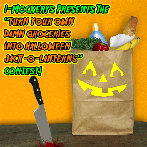 I-Mockery Presents The 'Turn Your Own Damn Groceries Into Halloween Jack-O-Lanterns' Contest!