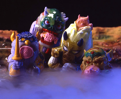 Ma-Ba Zombies! Japanese monster toy figures made by Mattel Bandai in 1987!