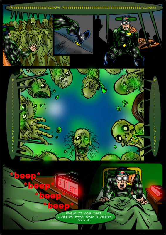 EVEN A SUPERHERO LIKE PICKLEMAN HAS NIGHTMARES