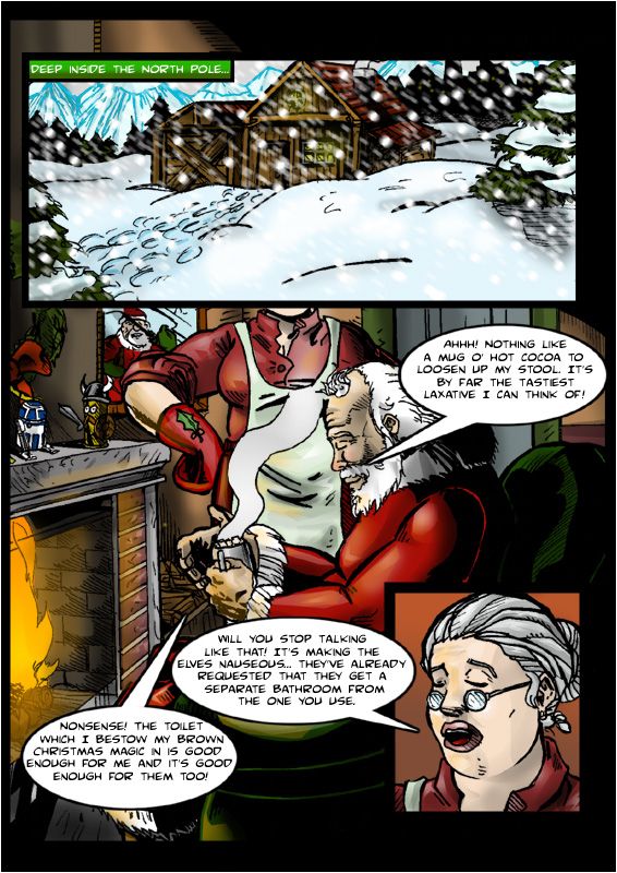 AT LEAST HE'S NOT LIQUORED UP LIKE MOST SANTAS!