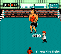 Mac gives Doc some advice during the fight