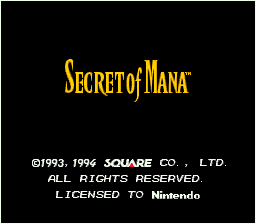 SECRET OF MANA!