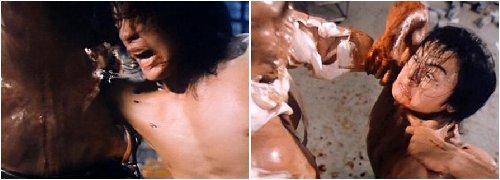 I've shoved my hand through better stomachs than yours.