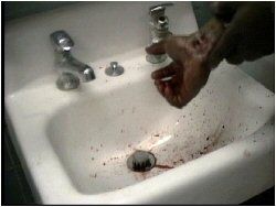 He'd better rinse that out when he's finished.