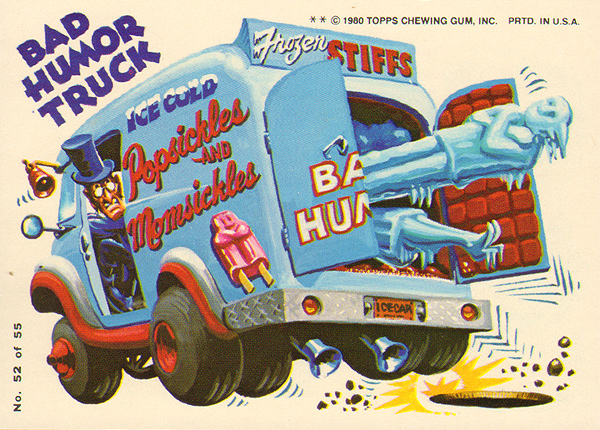 Topps Weird Wheels circa 1980