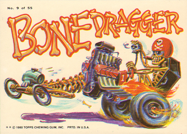 1980 Topps Weird Wheels Card BIG BAD BUG