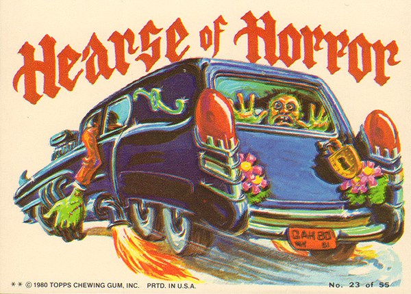 Topps Weird Wheels circa 1980