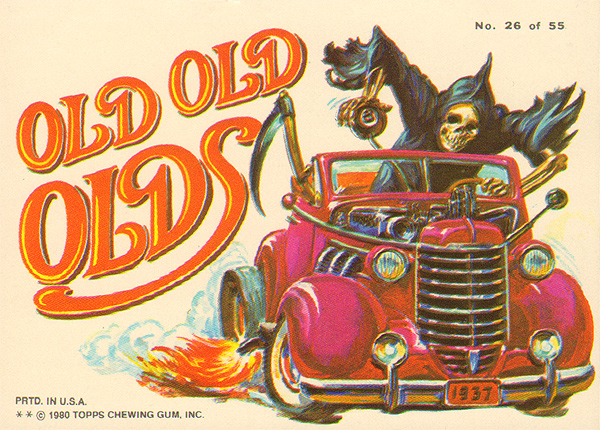 Topps Weird Wheels circa 1980