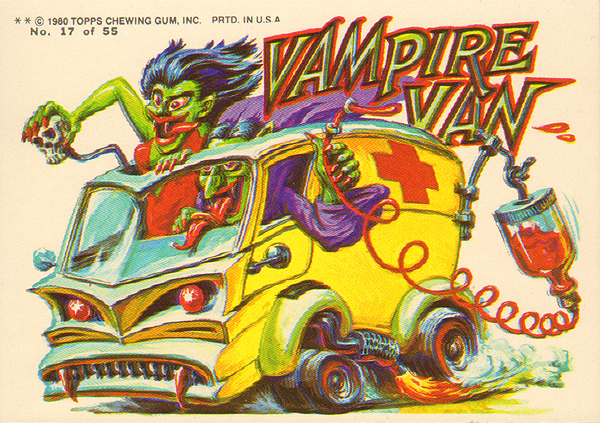 Topps Weird Wheels circa 1980