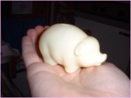 White Plastic Pig!