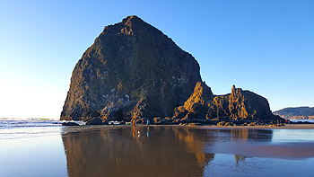 Haystack Rock at Cannon Beach.