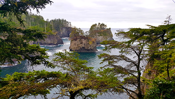 Beautiful scenery near the end of the trail.