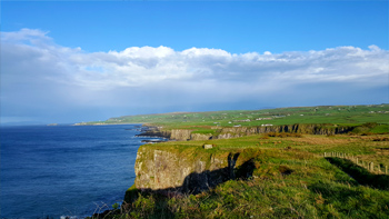 A view of her beautiful location from farther south on the trail.