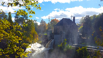 Rainbow Falls at Ausable Chasm