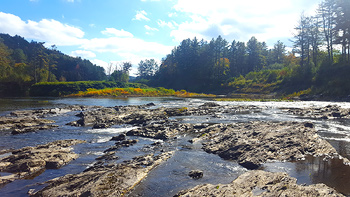 A nice spot near the base of the Quechee Gorge hike.