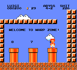 ...Luigi finds the way to Bowser's lair.