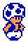 A blue vest and white Hammer pants. Stylish.