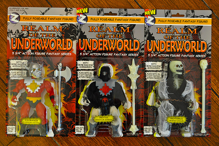 Realm Of The Underworld Action Figures: Acromancer, Preytus, and Archterrus!