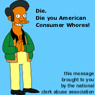 DIE CONSUMER WHORE.