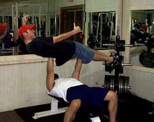Hey! Watch where you put your hands mister!