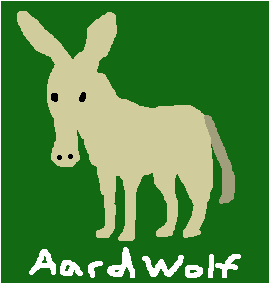 "I'M NOT A DONKEY! I'M AN AARDWOLF!" :(
